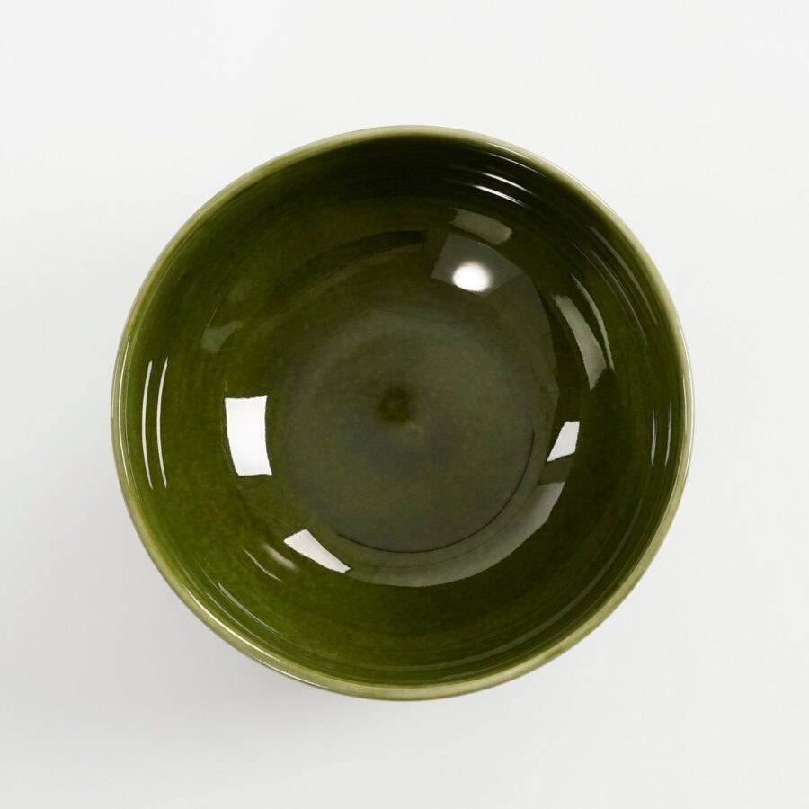 Rhea Schaal - Ø18 cm - Keramiek - Groen - Afbeelding 3