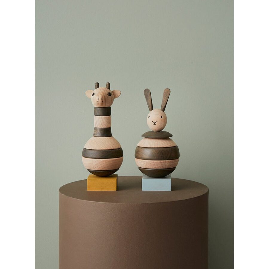 Houten stapelgiraffe - Afbeelding 3