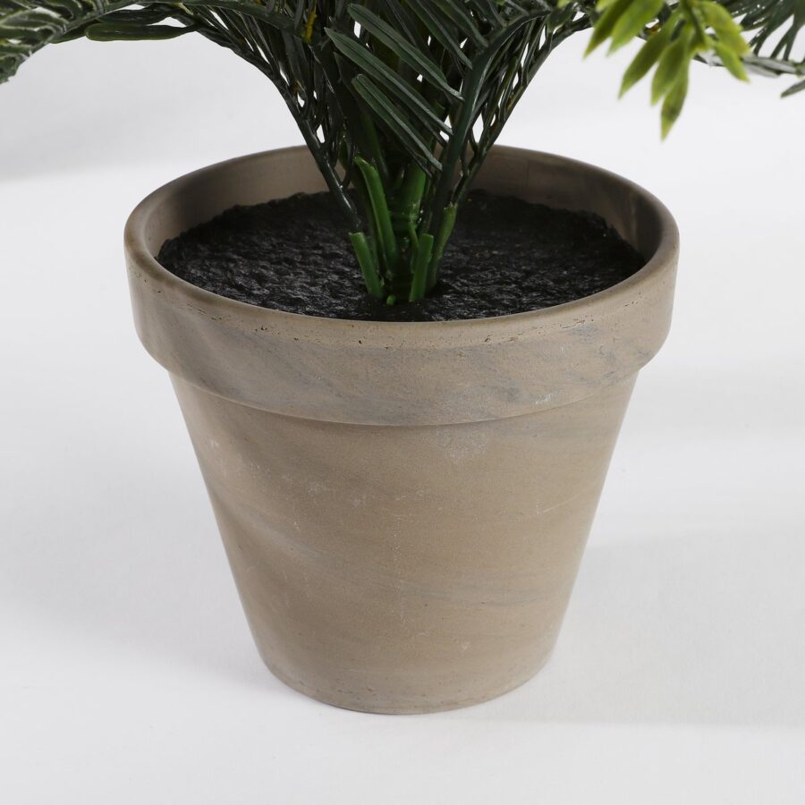 Cycas Palm Kunstplant in Bloempot Stan - H37 x Ø44 cm - Groen - Afbeelding 3