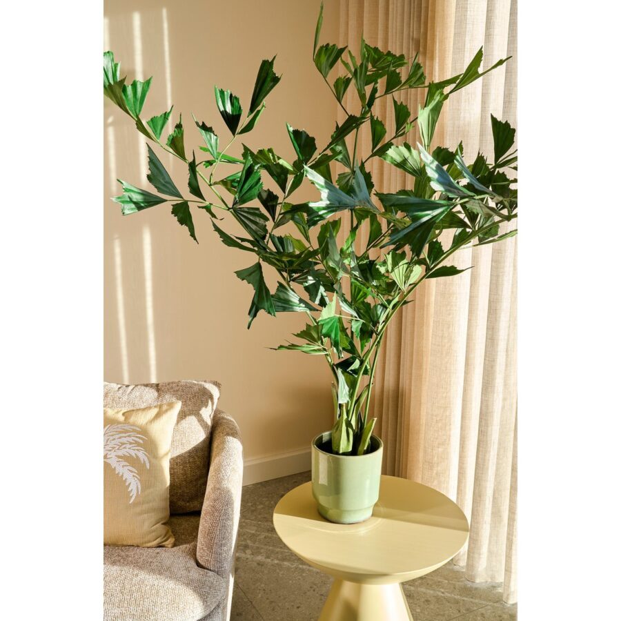 Vissenstaart Palm Kunstplant in Pot - H150 x Ø100 cm - Groen - Afbeelding 7