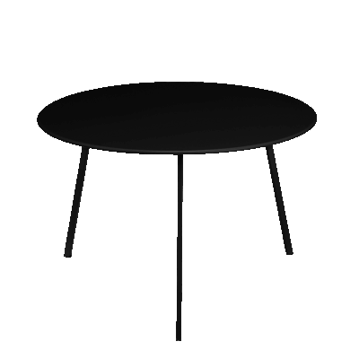 Seatle Bijzettafel voor Buiten - H38 x Ø58 cm - Metaal - Zwart