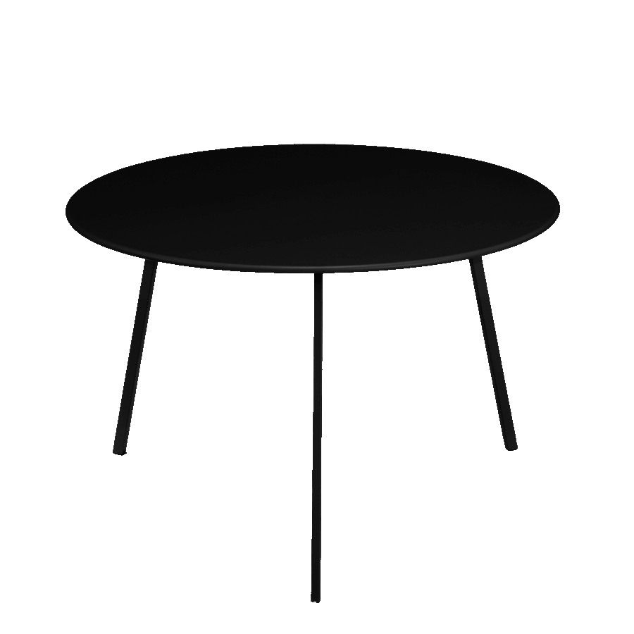 Seatle Bijzettafel voor Buiten - H38 x Ø58 cm - Metaal - Zwart