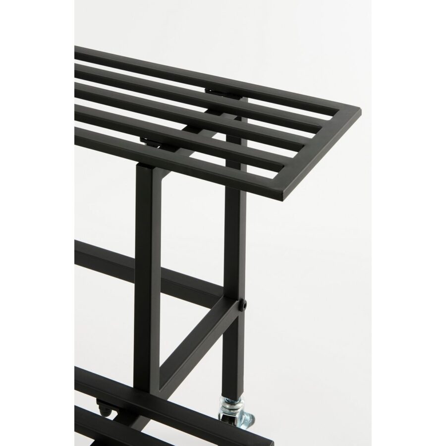 Greenrax Plantentafel - L90 x B44 x H42 cm - Metaal - Zwart - Afbeelding 2