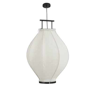 Pego Hanglamp - H73 x Ø54 cm - Linnen - Off-white