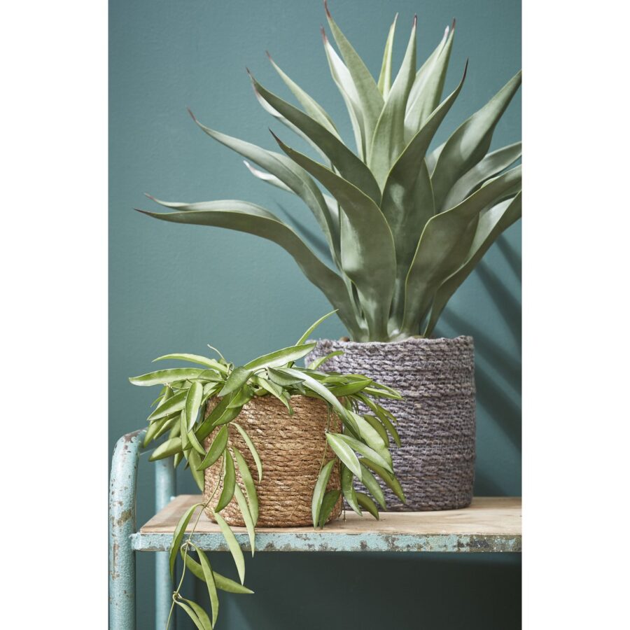 Atlantic Plantenmand - Set van 3 - H16 x Ø16 cm - Zeegras - Lichtbruin - Afbeelding 5