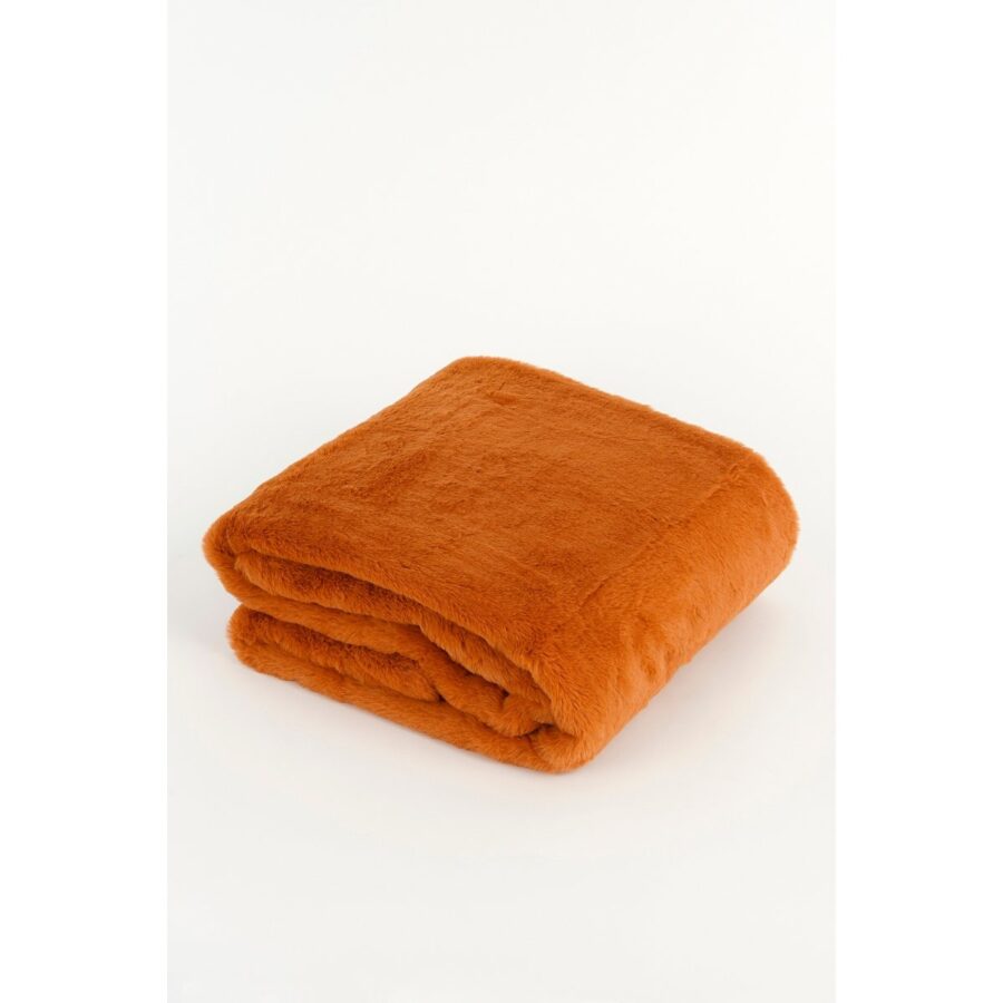 Bronte Fleece Deken - L200 x B150 cm - Oranje - Afbeelding 2