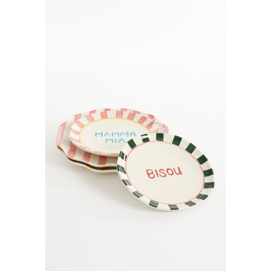 Bliss Serviesset - 6-delig - Steengoed - Roze, Geel, Groen - Afbeelding 5