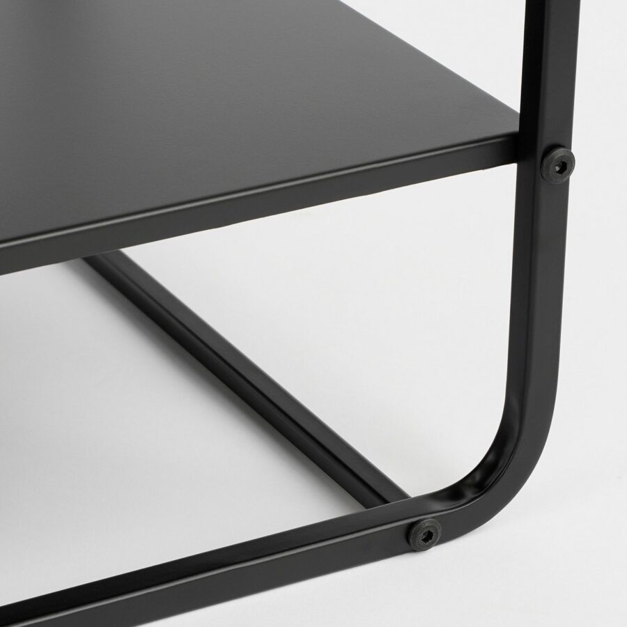 Jules Salontafel - L110 x B38 x H50 cm - Metaal - Zwart - Afbeelding 3
