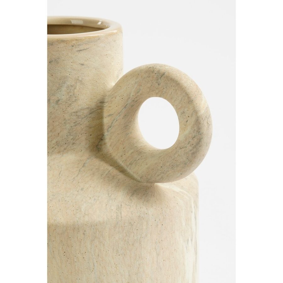 Trentino Vaas - L29 x B25 x H39 cm - Keramiek - Beige - Afbeelding 3