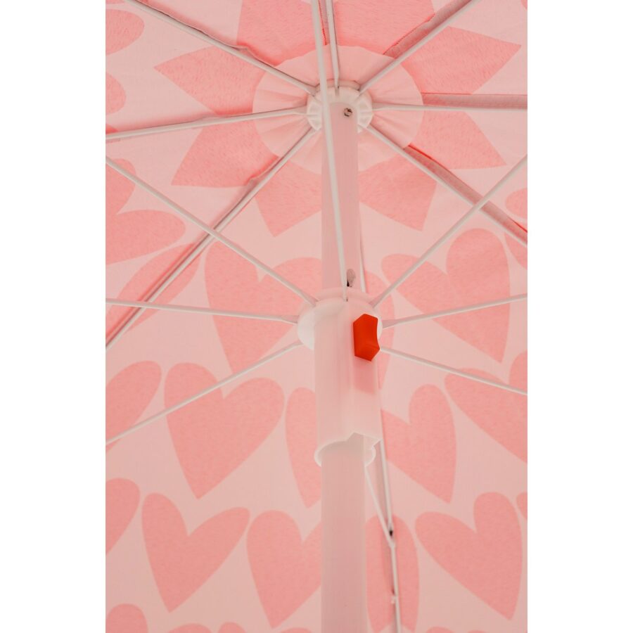 Heart Strandparasol - H180 x Ø160 cm - Roze - Afbeelding 3