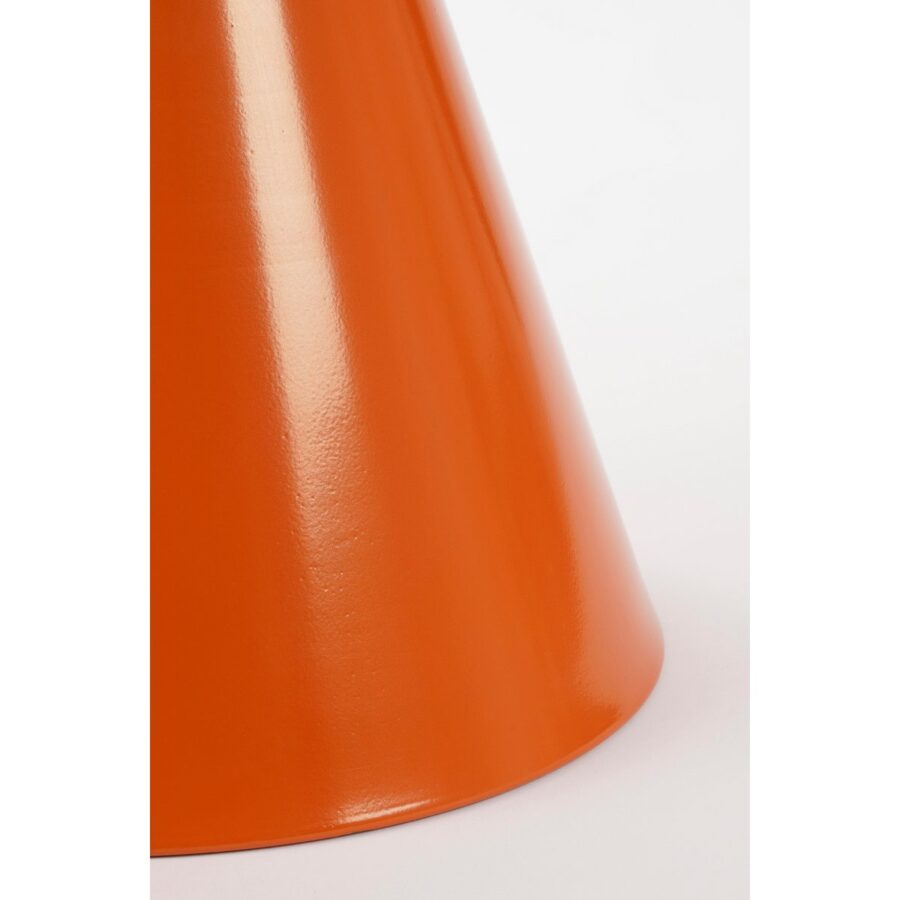 Celise Bijzettafel - H44 x Ø59 cm - Metaal - Oranje - Afbeelding 3