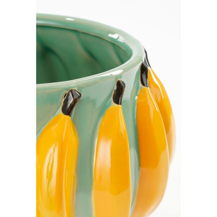 Moza Bloempot Binnen - H18 x Ø24 cm - Keramiek - Lichtgroen - Afbeelding 2