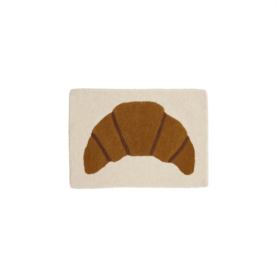 Croissant getuft miniatuurtapijt / muurhanger