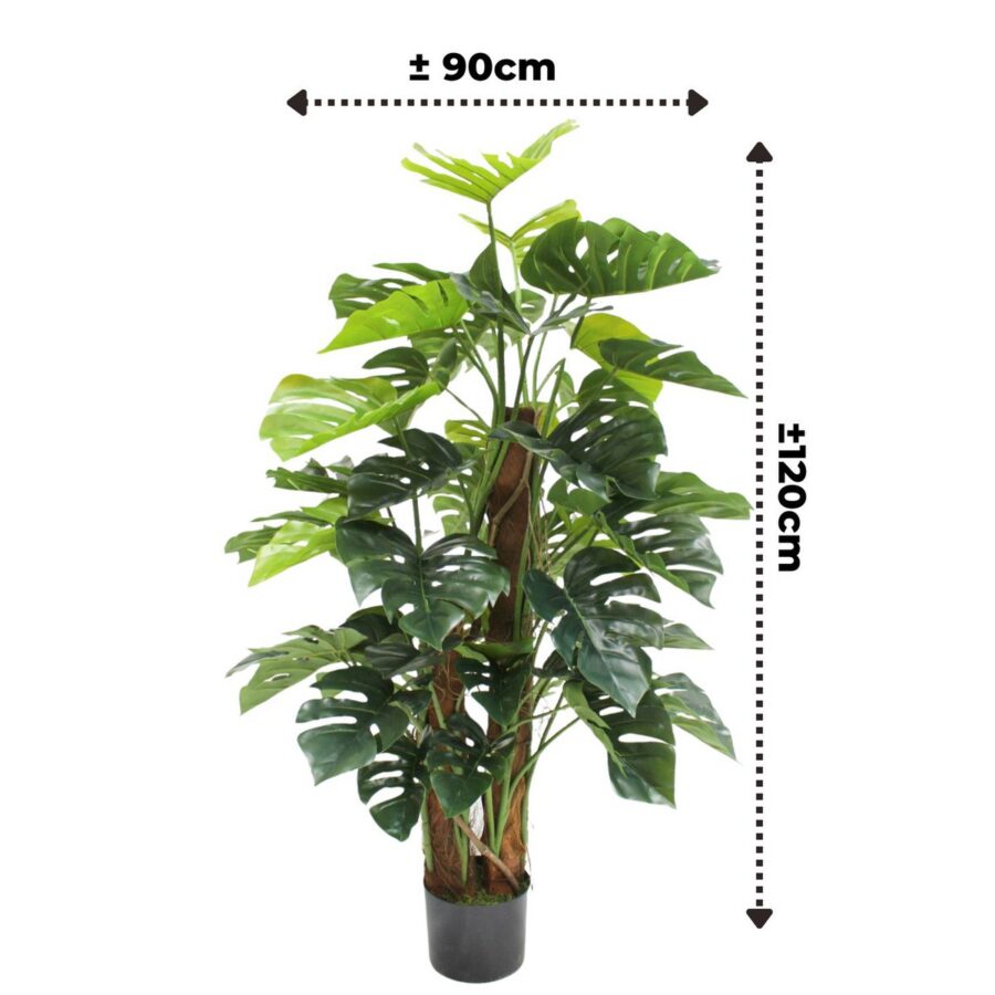 Monstera Kunstplant 120cm - Afbeelding 6