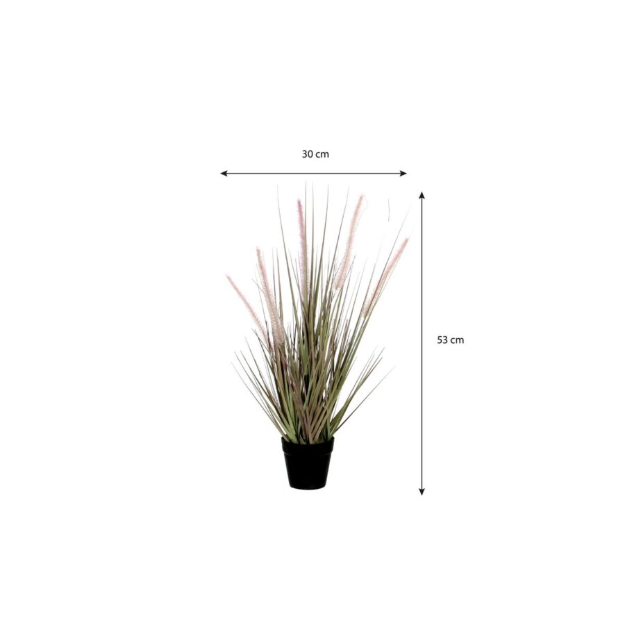 Dogtail Gras Kunstplant - H53 x Ø30 cm - Paars - Afbeelding 4
