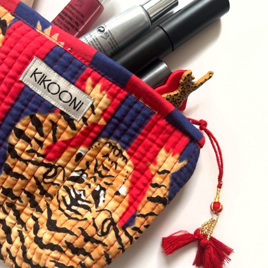 Handgemaakte mini -tas 'Poppy Tiger Diva' - Afbeelding 8