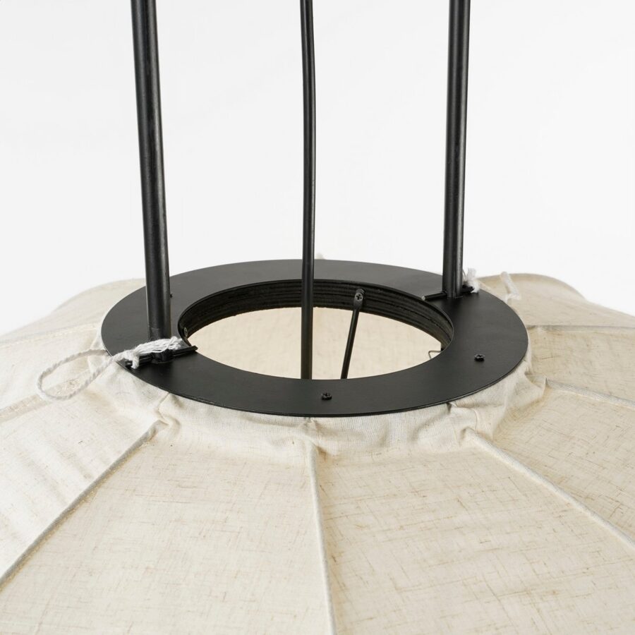 Pego Hanglamp - H94 x Ø83 cm - Linnen - Off-white - Afbeelding 3