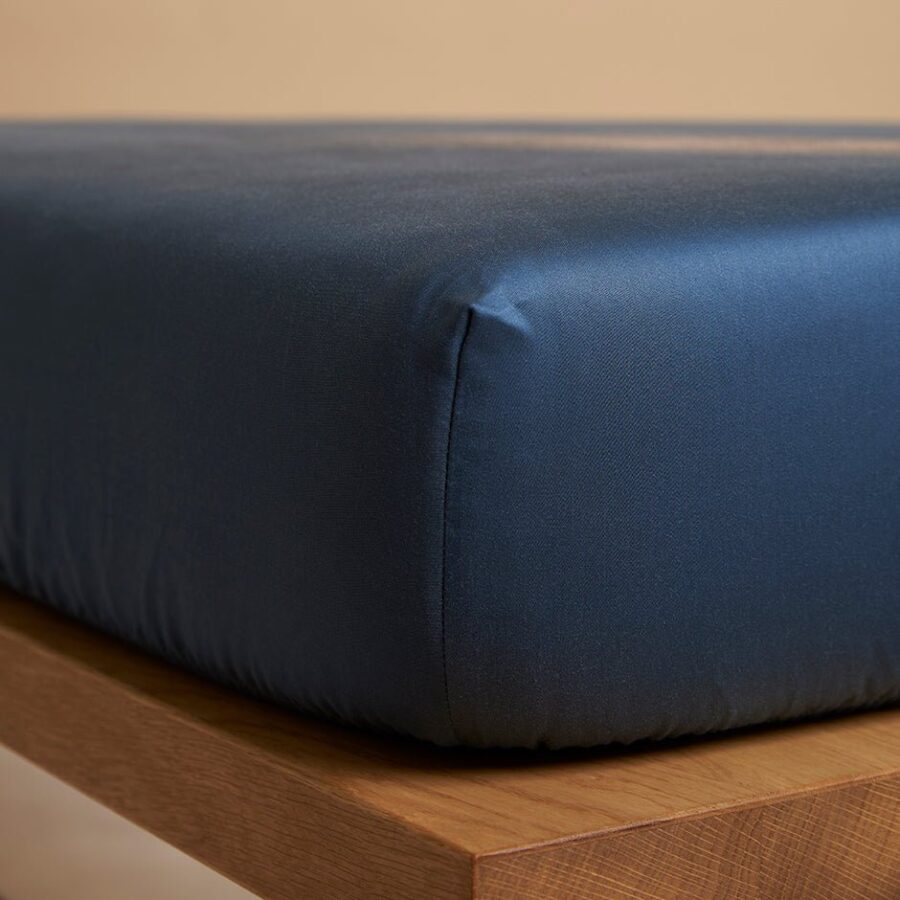 TENCEL™ - Sateen Hoeslaken Donker Blauw - Afbeelding 2