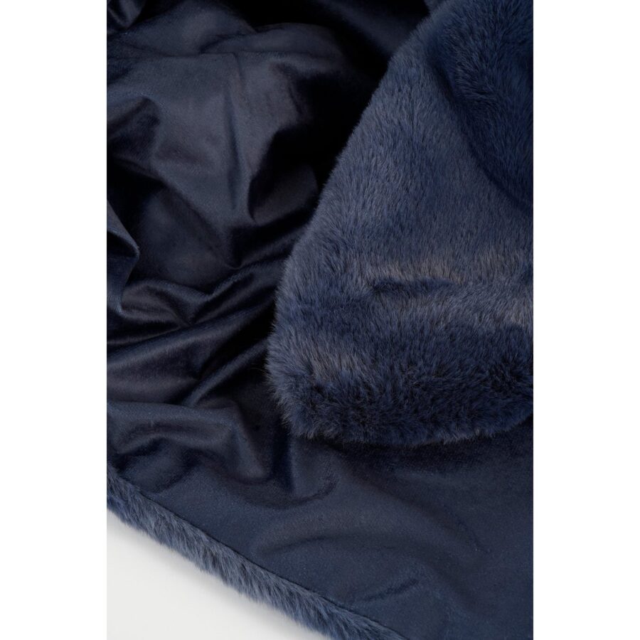 Bronte Fleece Deken - L200 x B150 cm - Donkerblauw - Afbeelding 3