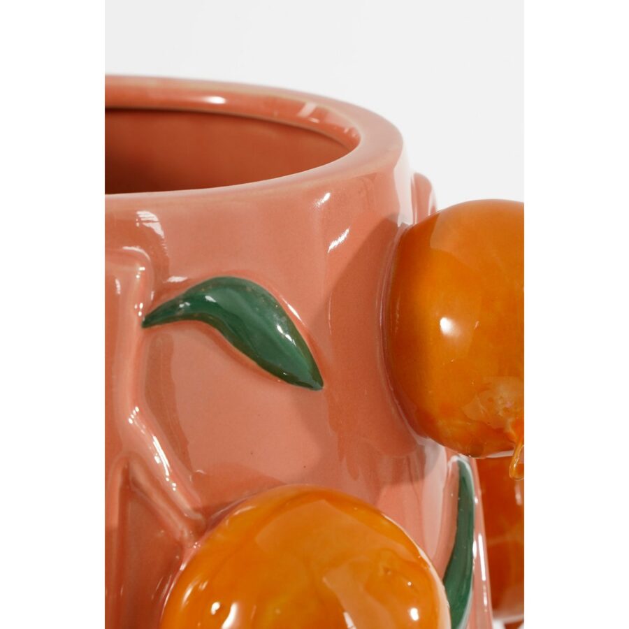 Melika Vaas - H31 x Ø34 cm - Keramiek - Roze - Afbeelding 2