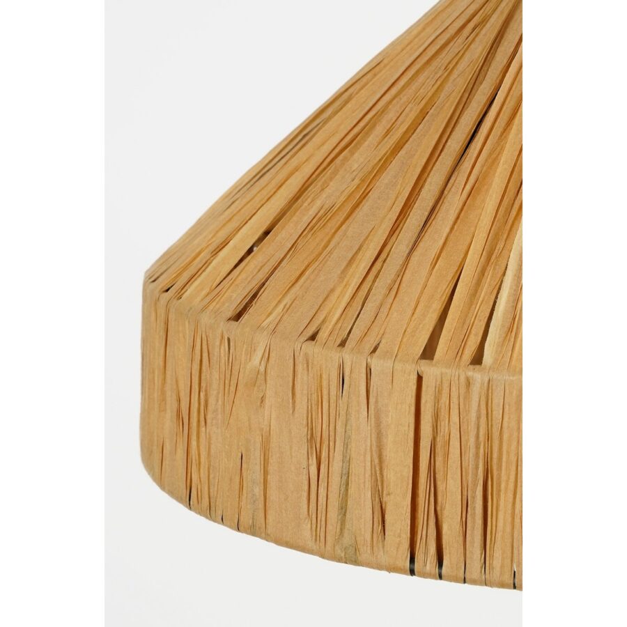 Elisa Hanglamp - H18 x Ø30 cm - Raffia - Lichtbruin - Afbeelding 3