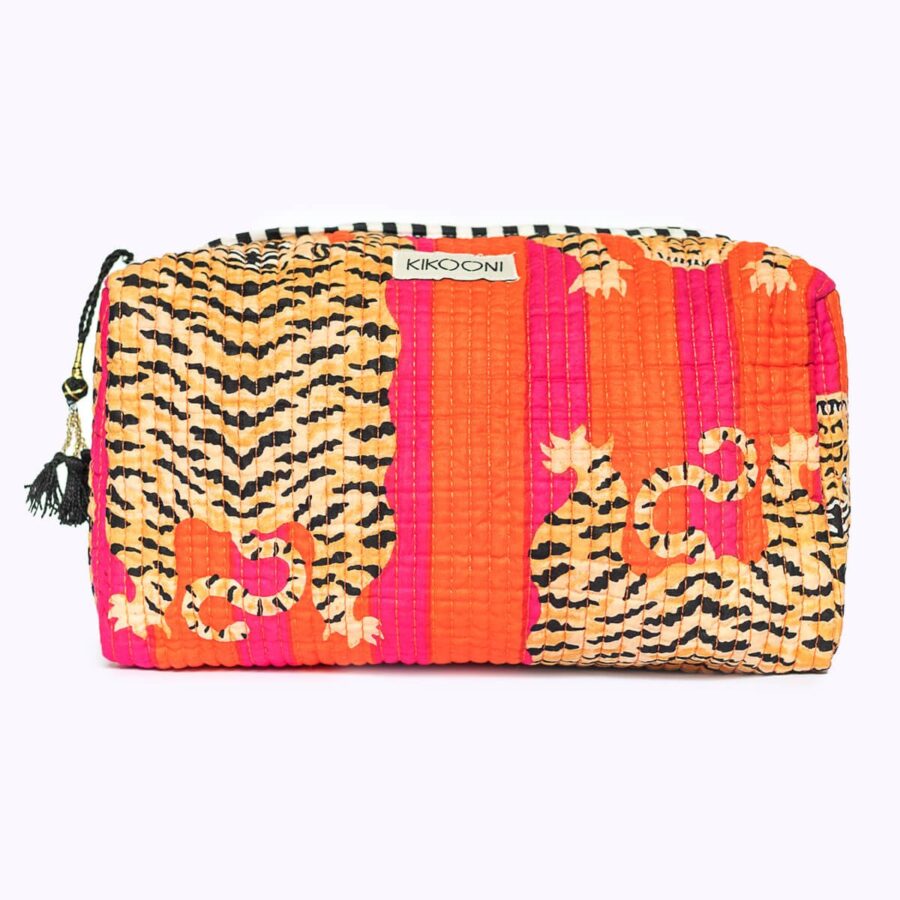 handgemaakte make-uptasje 'Poppy Tiger' - Afbeelding 2