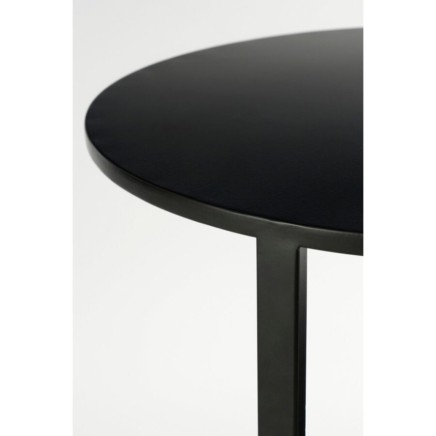 Noah Bijzettafel - H58 x Ø45 cm - Metaal - Zwart - Afbeelding 2