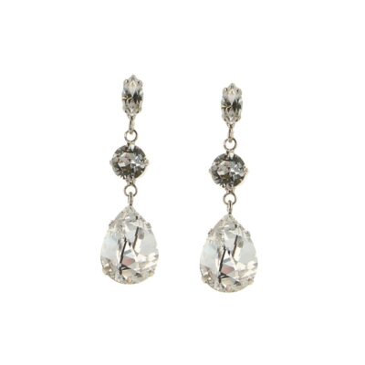 Silver Beetle Drop Earrings