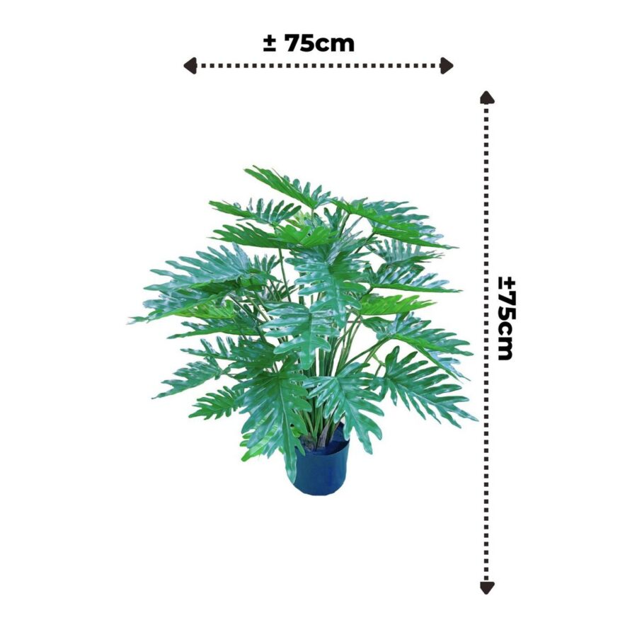 Philodendron Kunstplant 75cm - Afbeelding 6