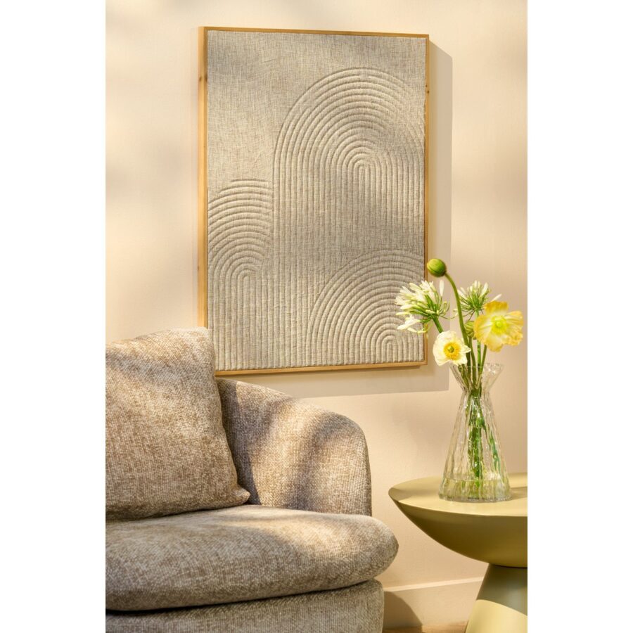 Mista Wanddecoratie - L60 x B3 x H80 cm - 100% FSC - Mdf - Bruin - Afbeelding 5
