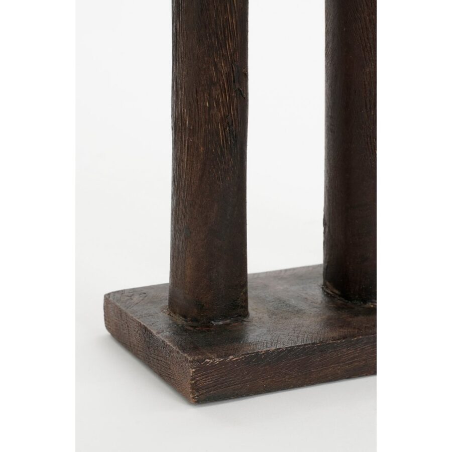 Pegara Woondecoratie - L7 x B18 x 46 cm - FSC 100% Mangohout - Bruin - Afbeelding 4
