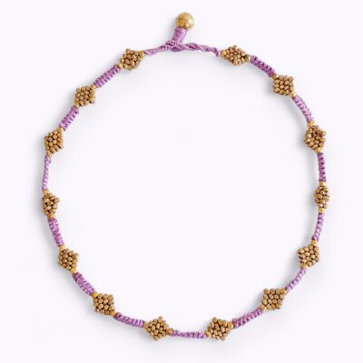 Dokra ketting "Bloem"