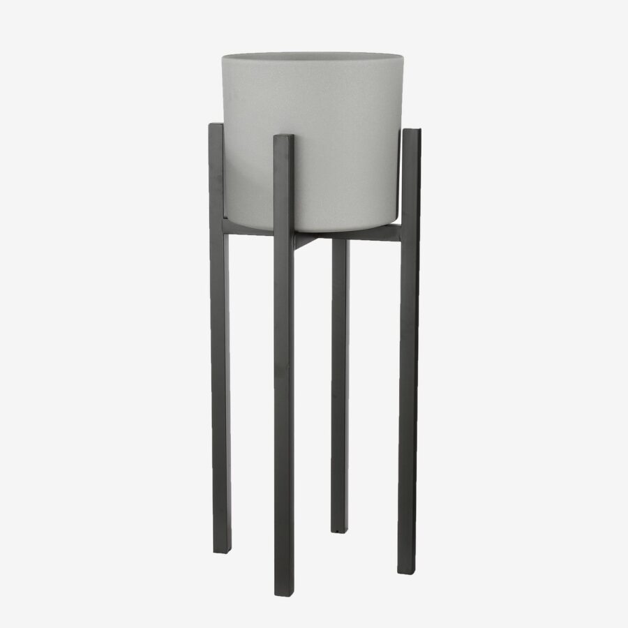 Ascot Plantenstandaard XL - L34 x B34 x H71 cm - Metaal - Zwart - Afbeelding 4