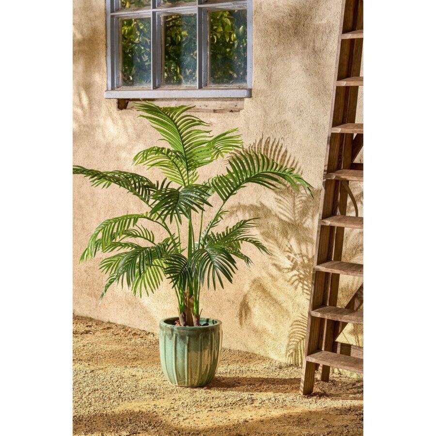 Areca Palm Kunstplant in Pot - H134 x Ø50 cm - Groen - Afbeelding 8