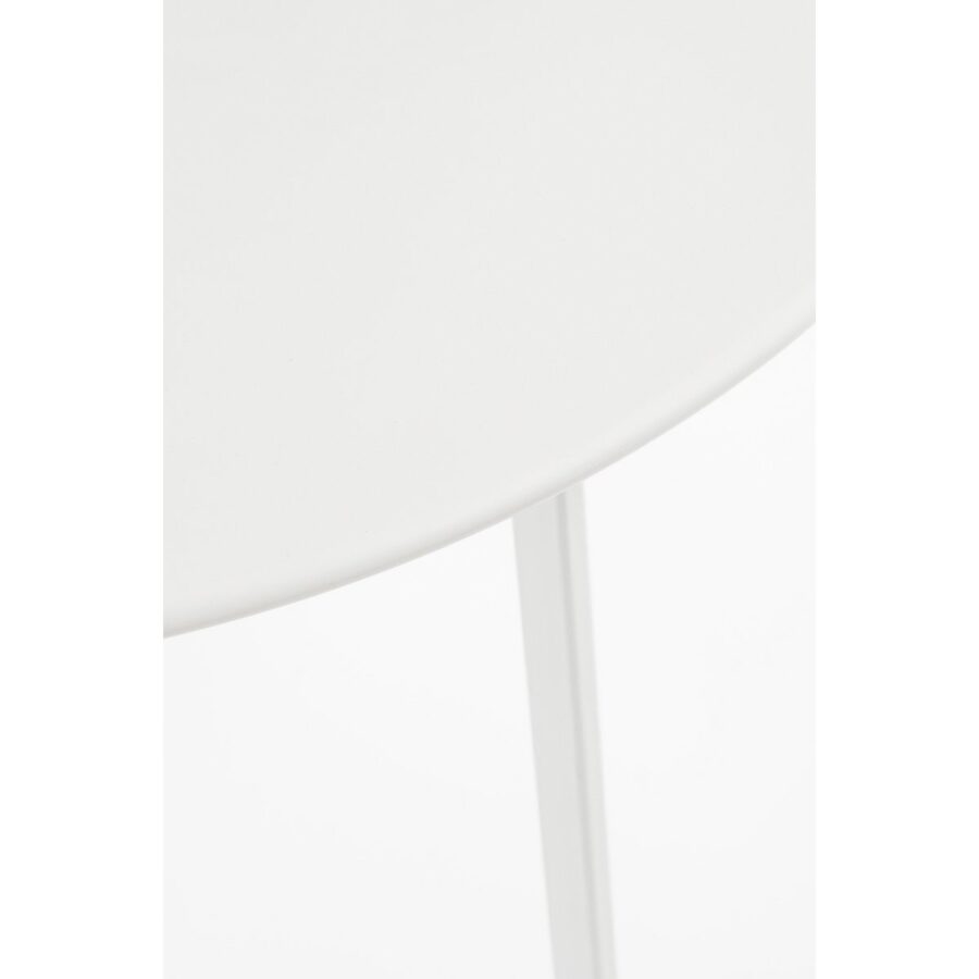 Seatle Bijzettafel voor Buiten - H38 x Ø58 cm - Metaal - Wit - Afbeelding 2