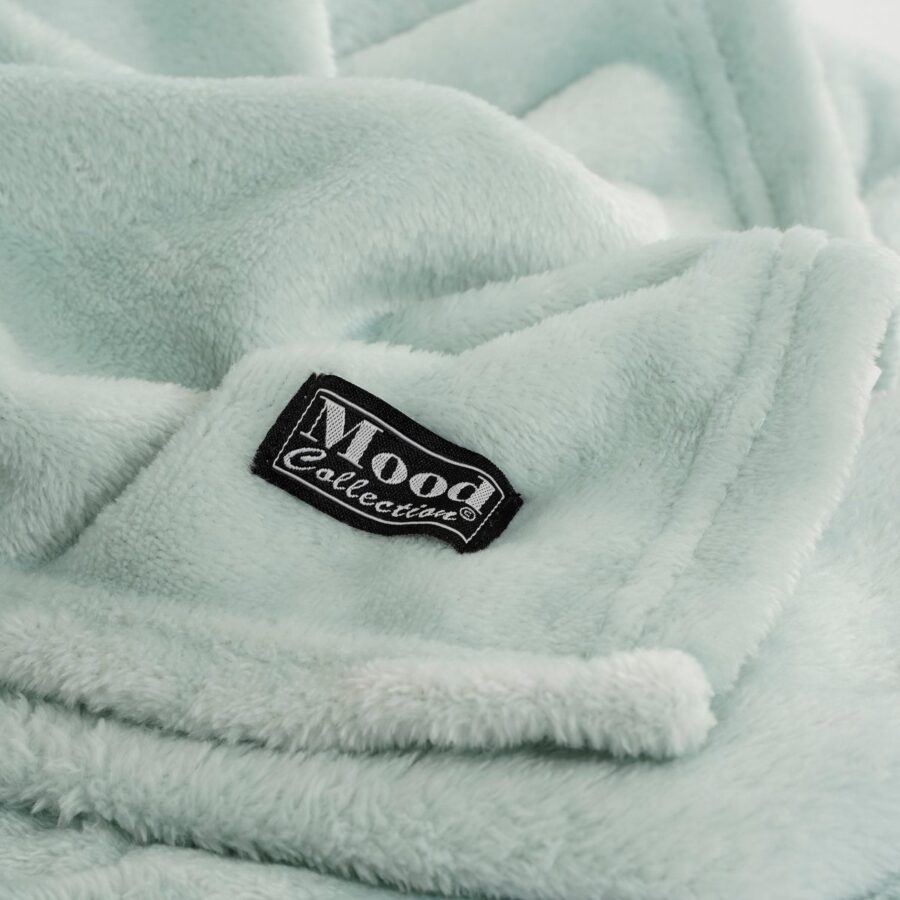 Famke Fleece Plaid - L180 x B130 cm - Mintgroen - Afbeelding 4