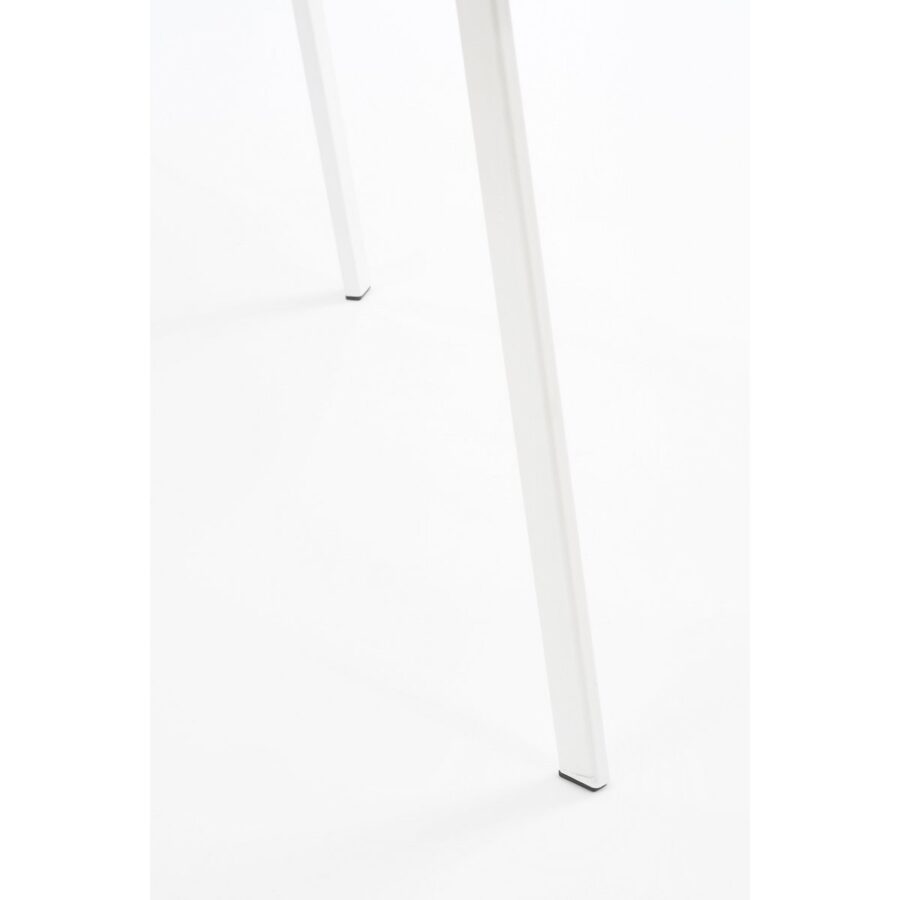Seatle Bijzettafel Buiten - H50 x Ø50 cm - Metaal - Wit - Afbeelding 3