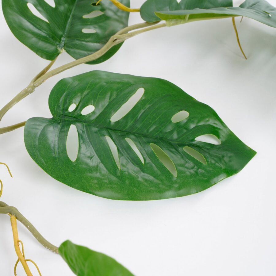 Monstera Kunstplant Slinger - L115 x B34 x H10 cm - Groen - Afbeelding 3
