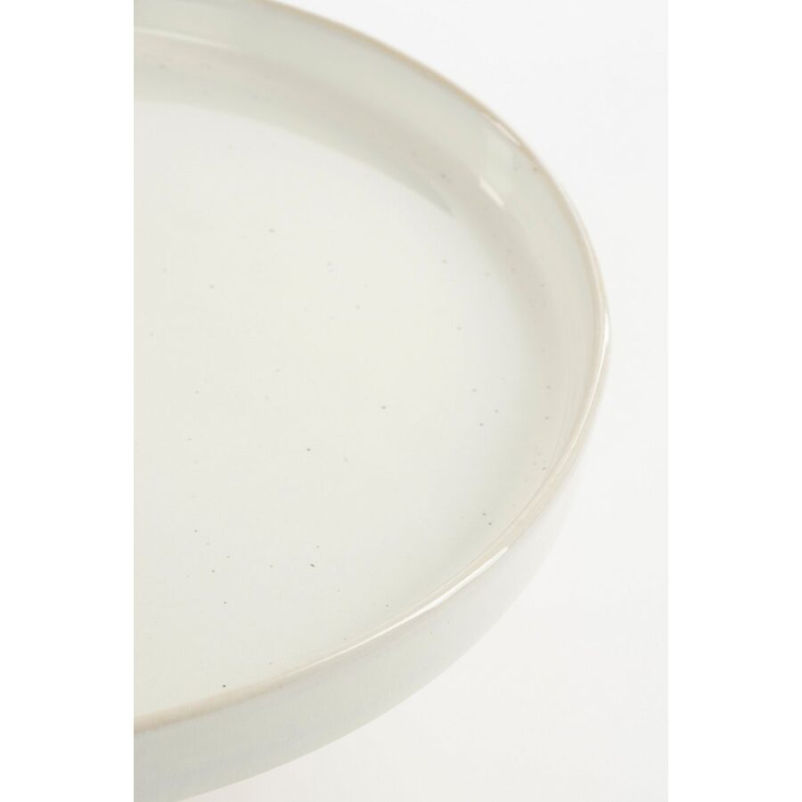 Racco Taartplateau - H11 x Ø28 cm - Steengoed - Off White - Afbeelding 2