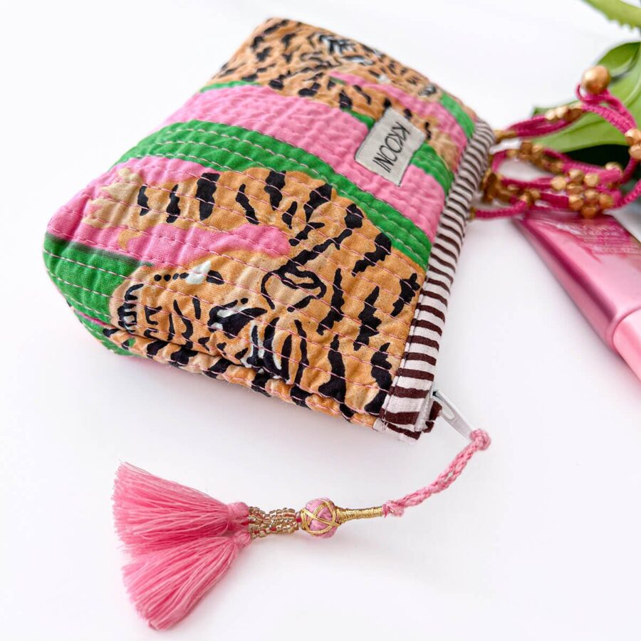 handgemaakt mini tasje 'Poppy Tiger Candy' - Afbeelding 7