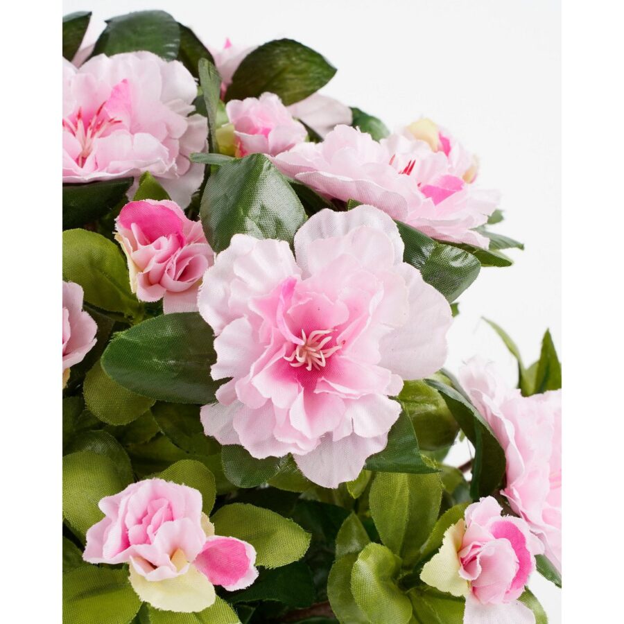 Azalea Kunstplant in Bloempot Stan - H31 x Ø26 cm - Roze - Afbeelding 2
