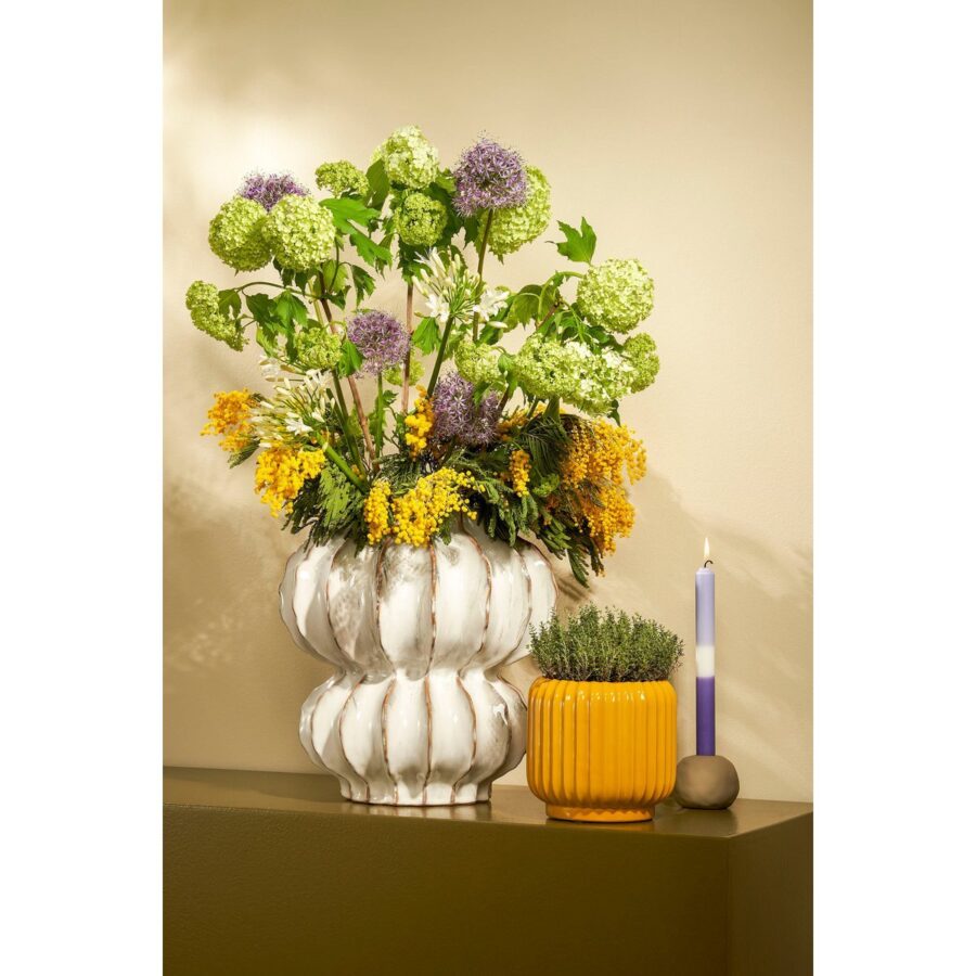 Altea Vaas - H35 x Ø33 cm - Keramiek - Off White - Afbeelding 7