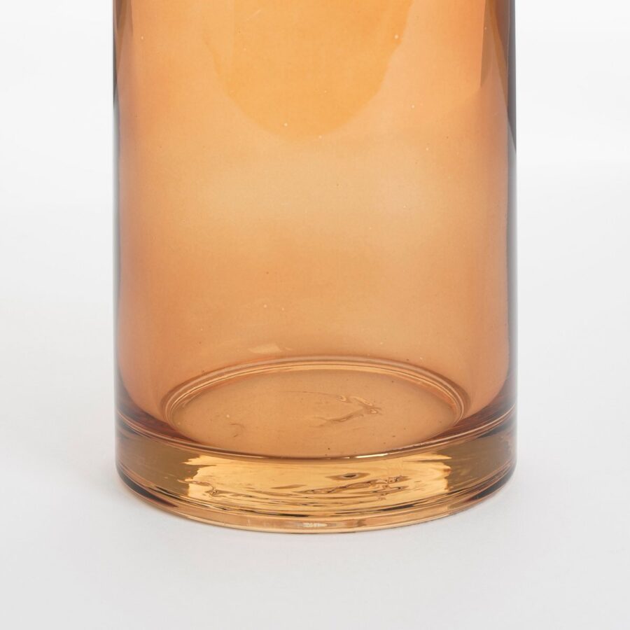Xandra Vaasje - H38 x Ø10 cm - Glas - Bruin - Afbeelding 3