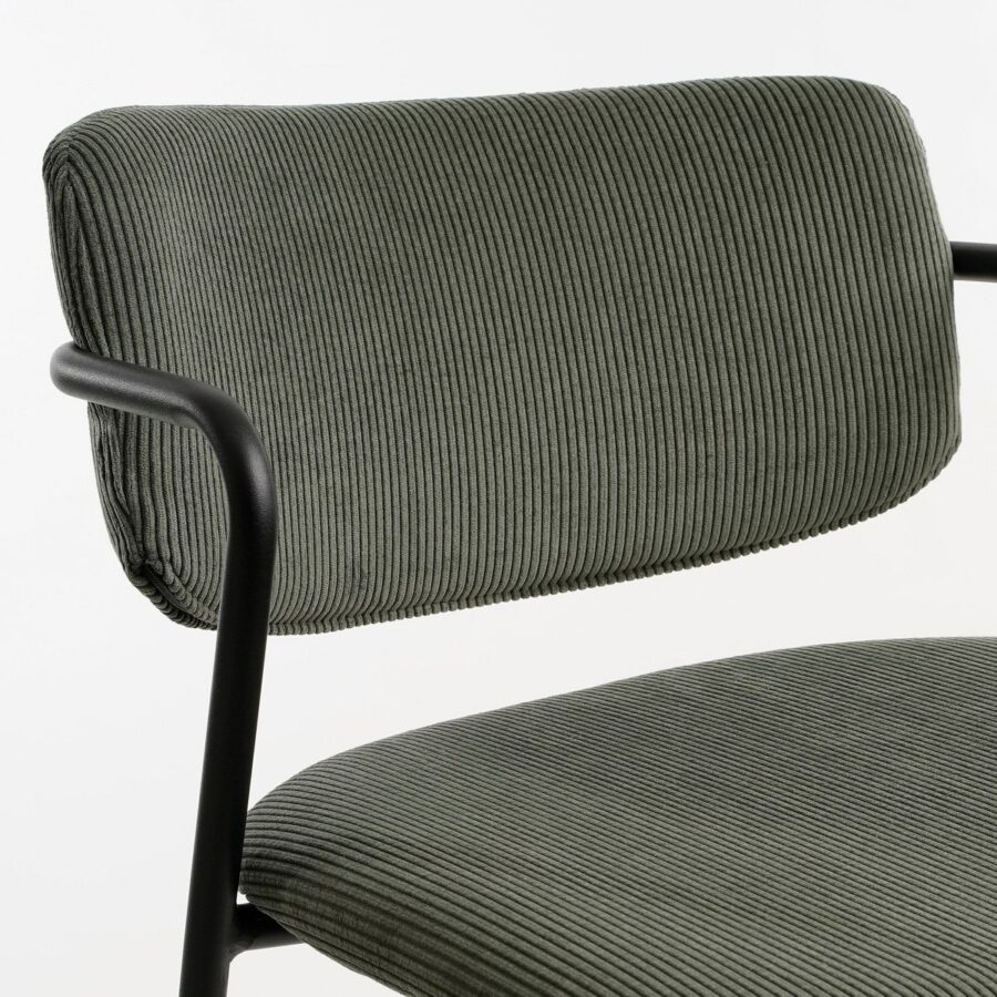 Nanet Barkruk - H91 cm - Velvet - Donkergroen - Afbeelding 2
