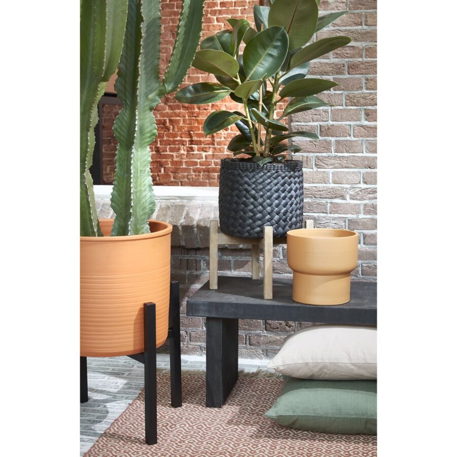 Ascot Plantenstandaard XL - L46 x B46 x H40 cm - Metaal - Zwart - Afbeelding 5