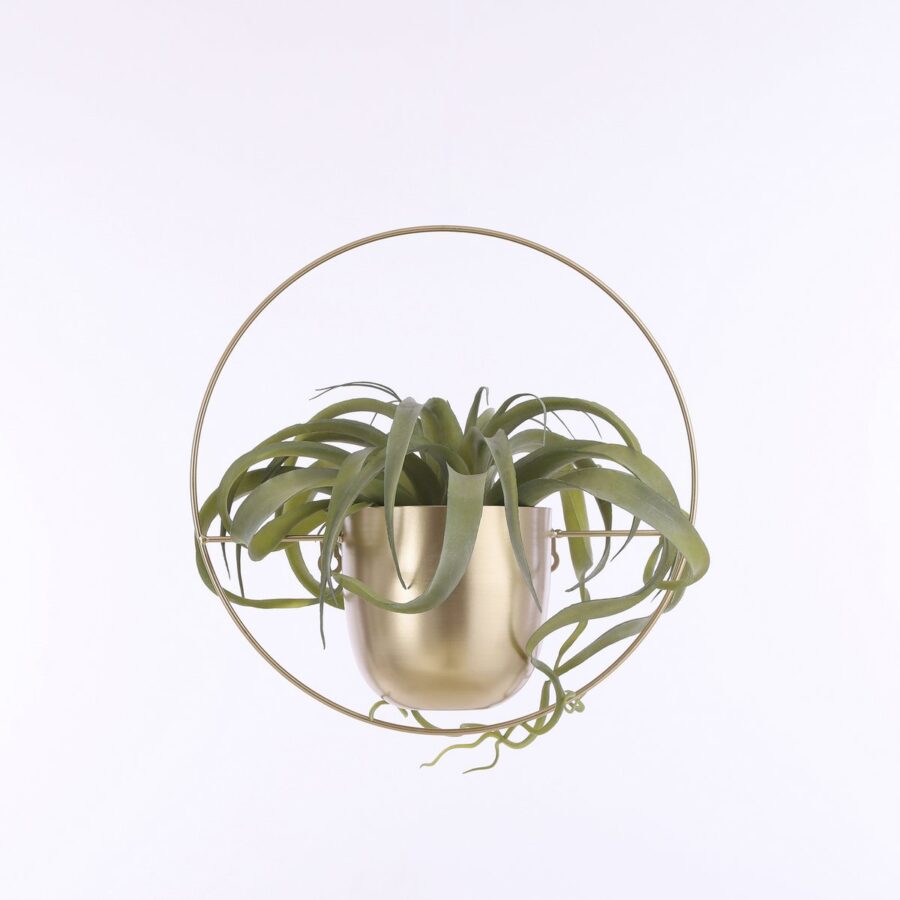 Dexter Bloempot Wand - L34 x B14 x H34 cm - Goud - Afbeelding 4