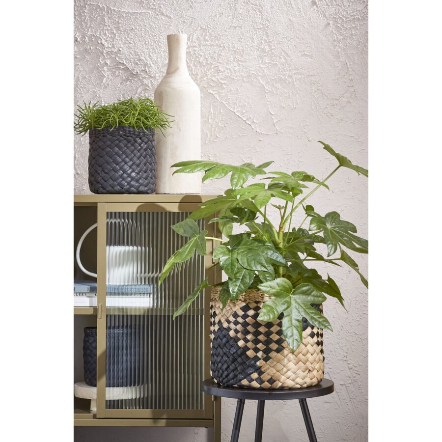 Pia Vaas - H47 x Ø13 cm - Paulownia Hout - Lichtbruin - Afbeelding 8