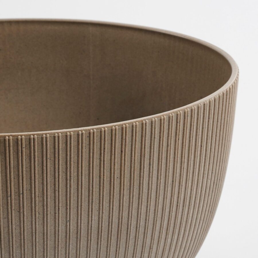 Doppio Bloempot op Poten - H22 x Ø47 cm - Polypropyleen - FSC Mix - Taupe - Afbeelding 2