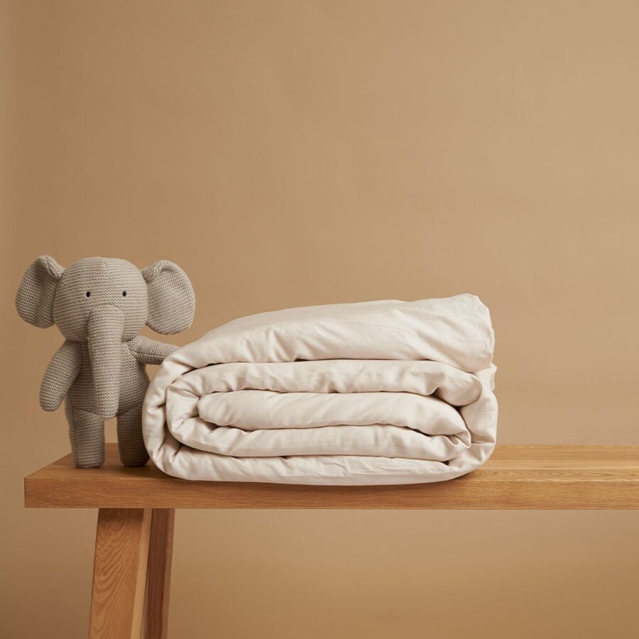 Kids - TENCEL™ Twill Dekbedovertrek Beige