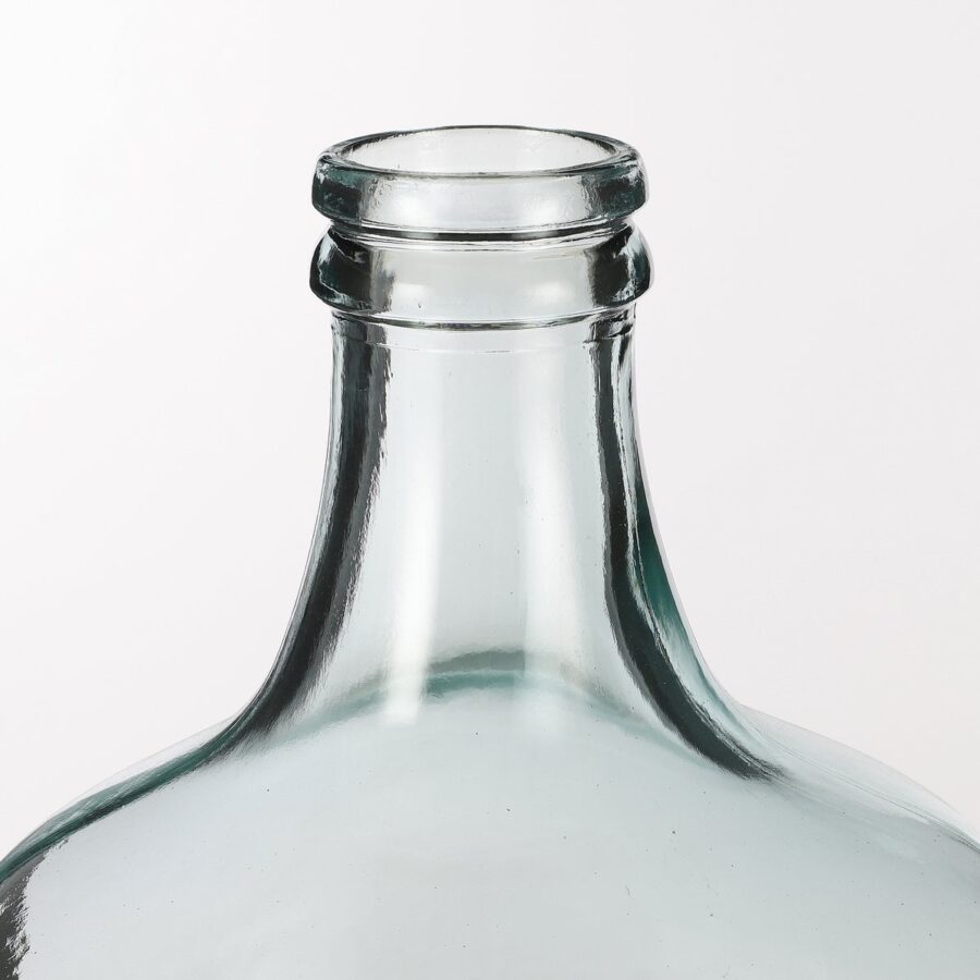 Diego Fles Vaas - H30 x Ø18 cm - Gerecycled Glas - Transparant - Afbeelding 2